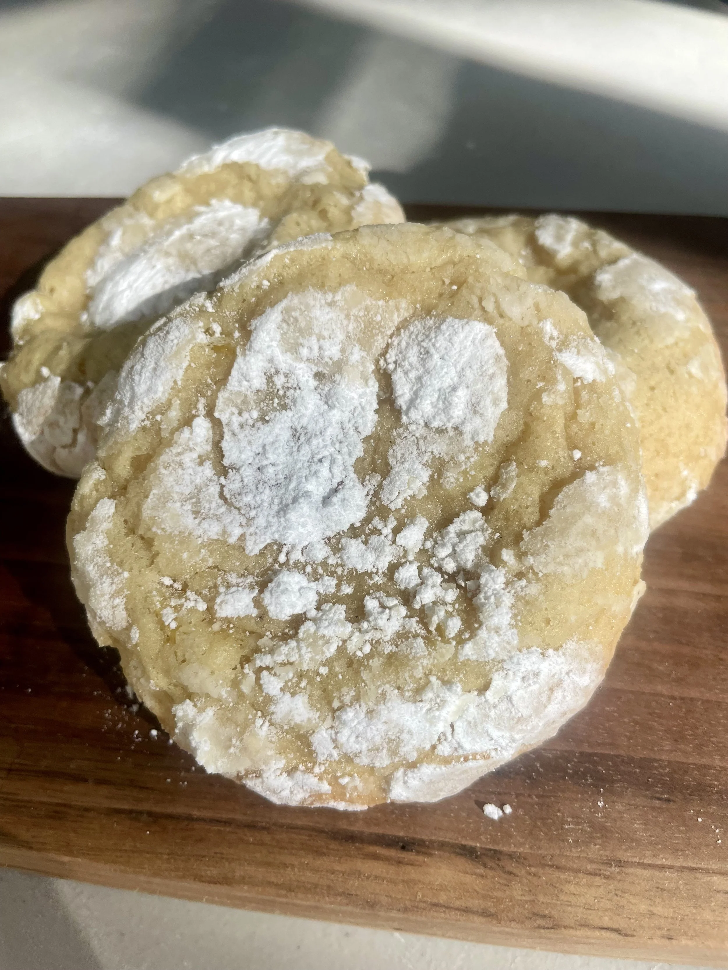 Lemon Crinkle Sourdough Cookies ($14) (6 pack)