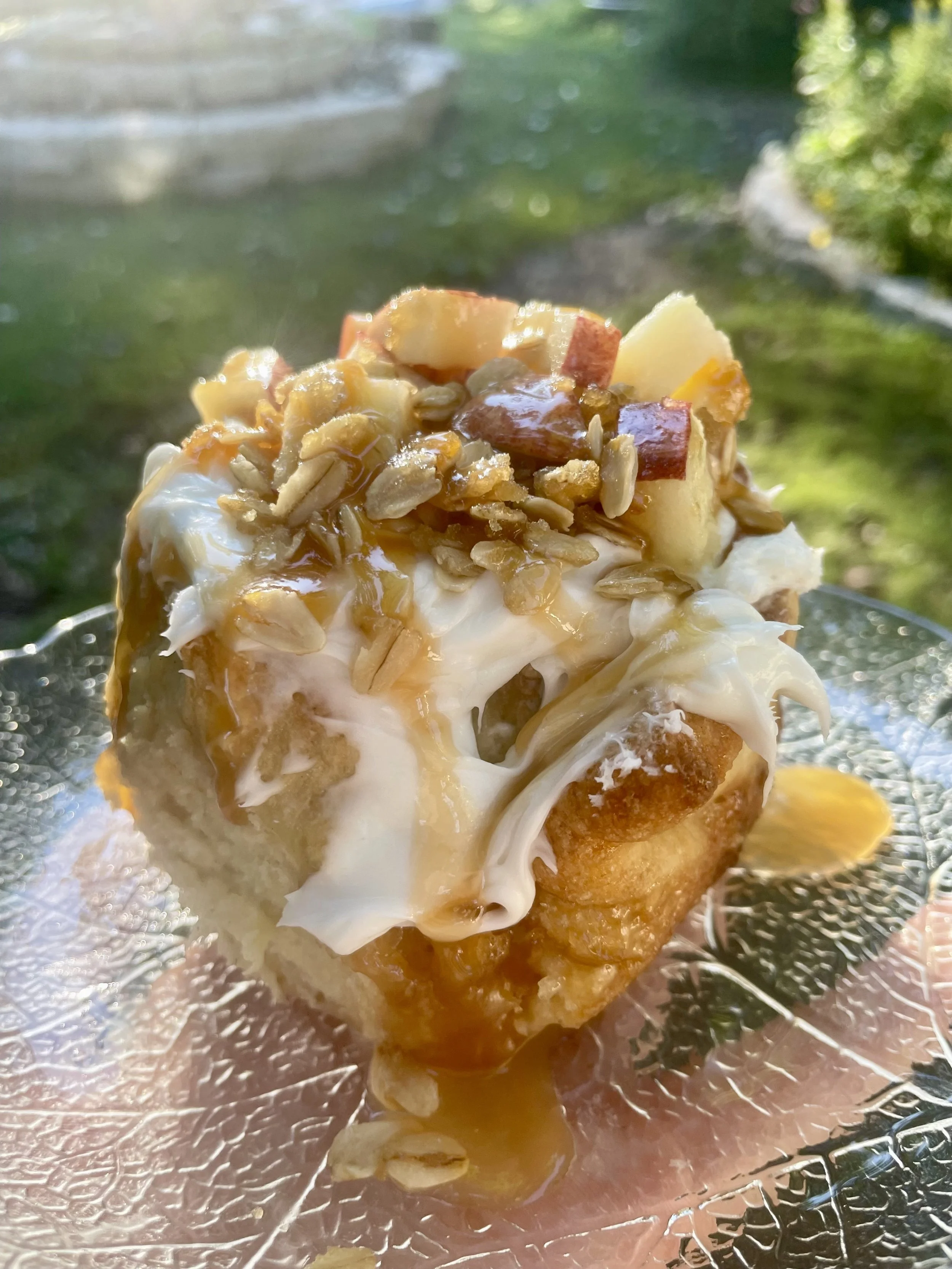 Apple Caramel Crumble Sourdough Rolls ($16)