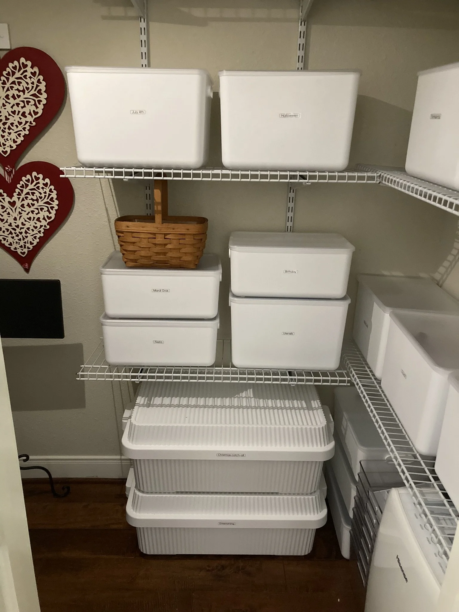 an organized clothes closet