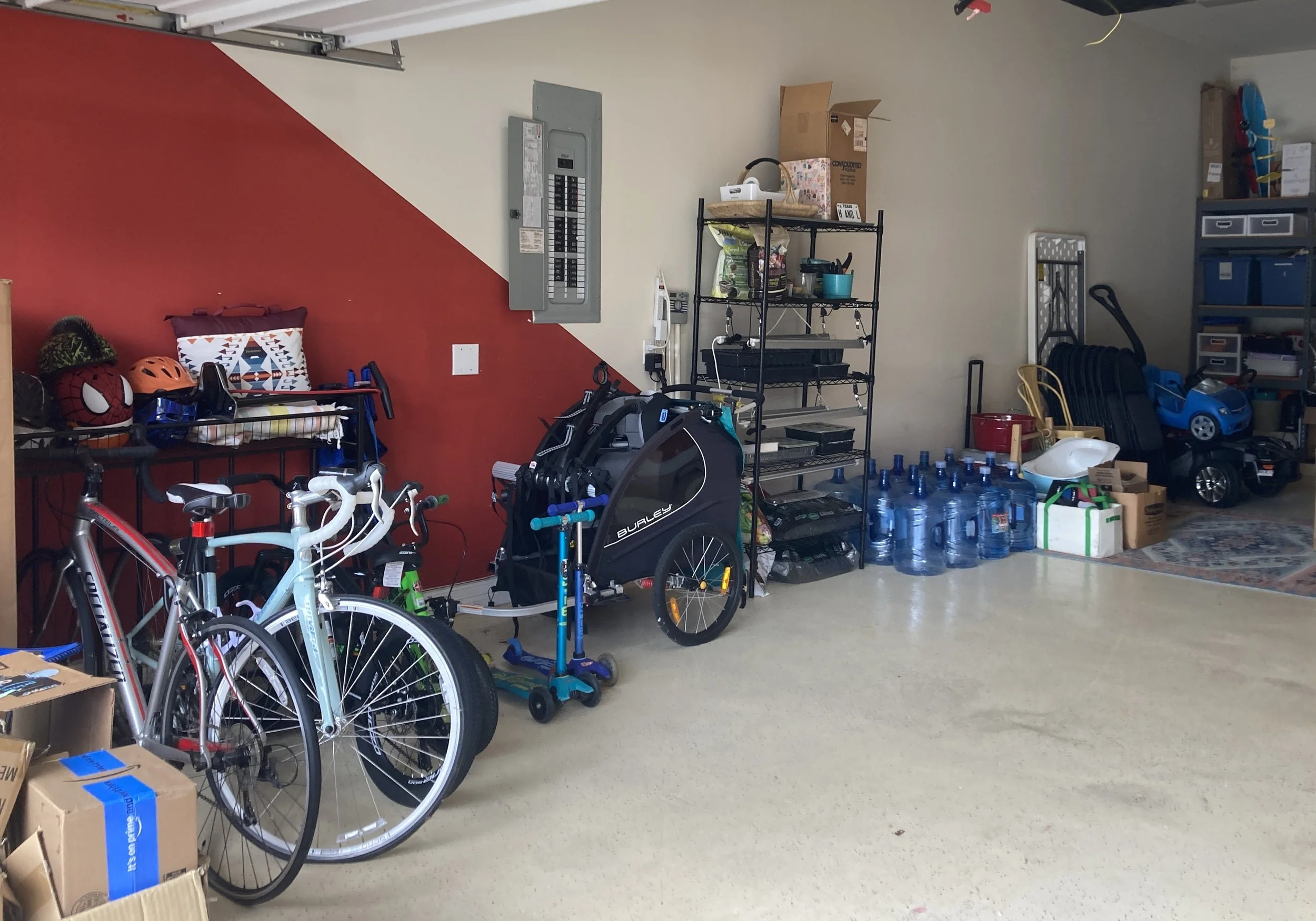 an organized garage