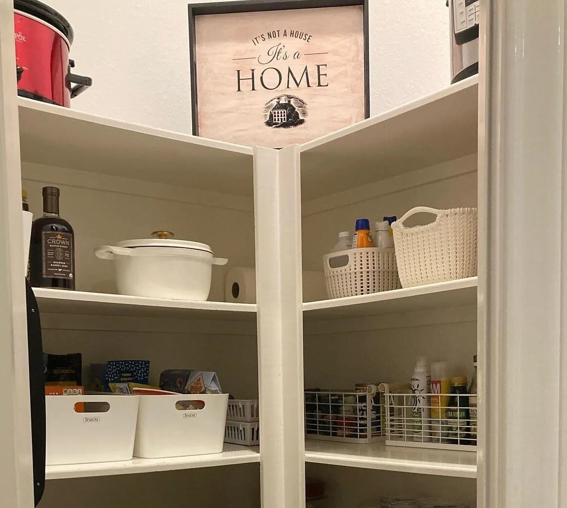 Nicely organized pantry
