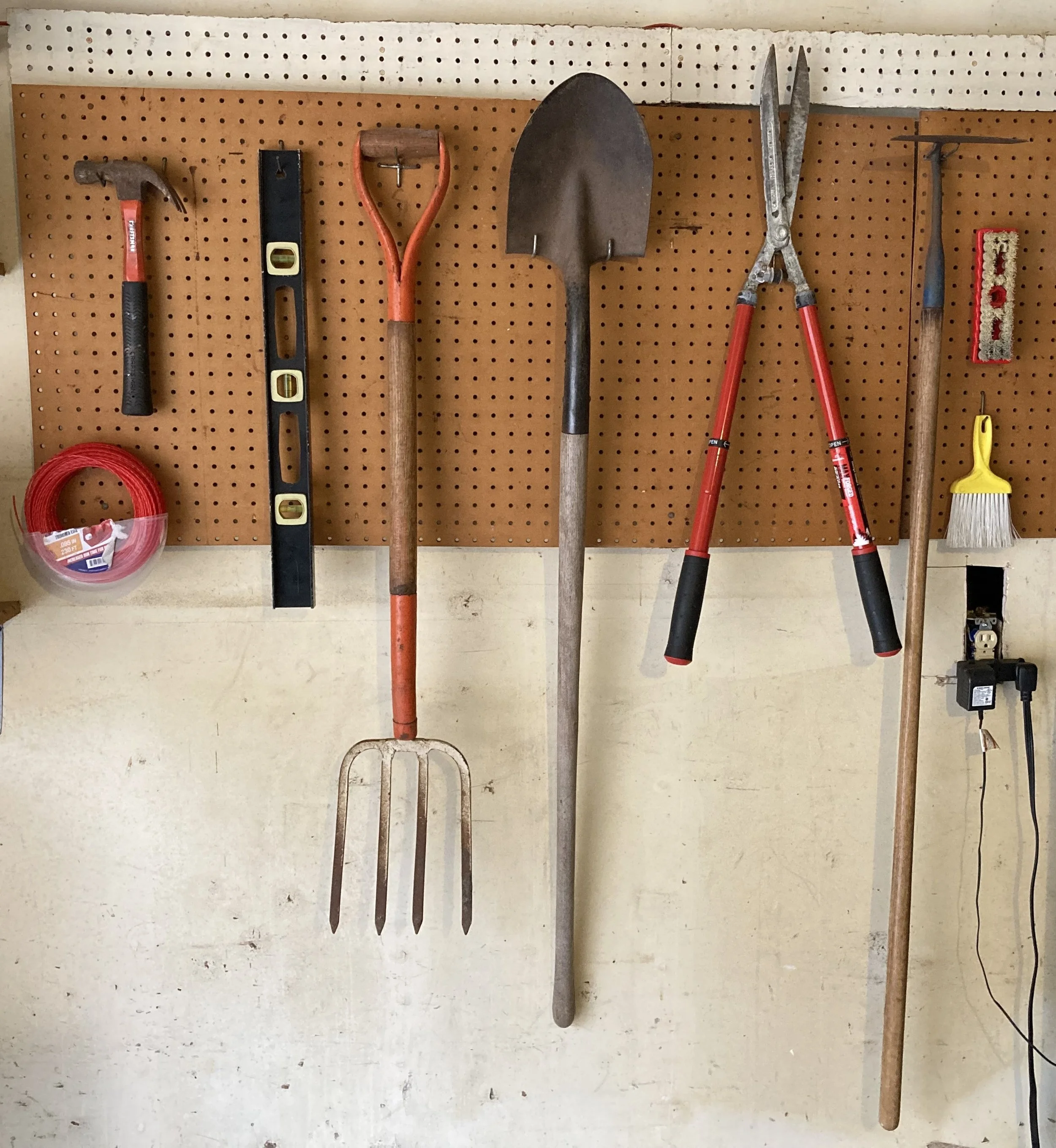 an organized garage