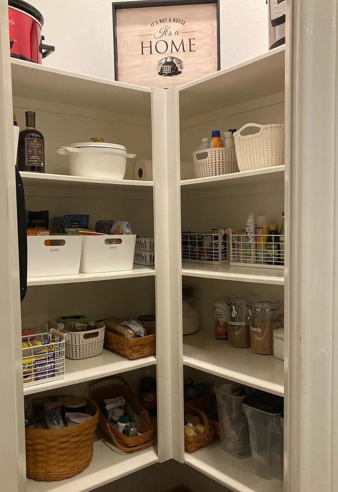 an organized pantry