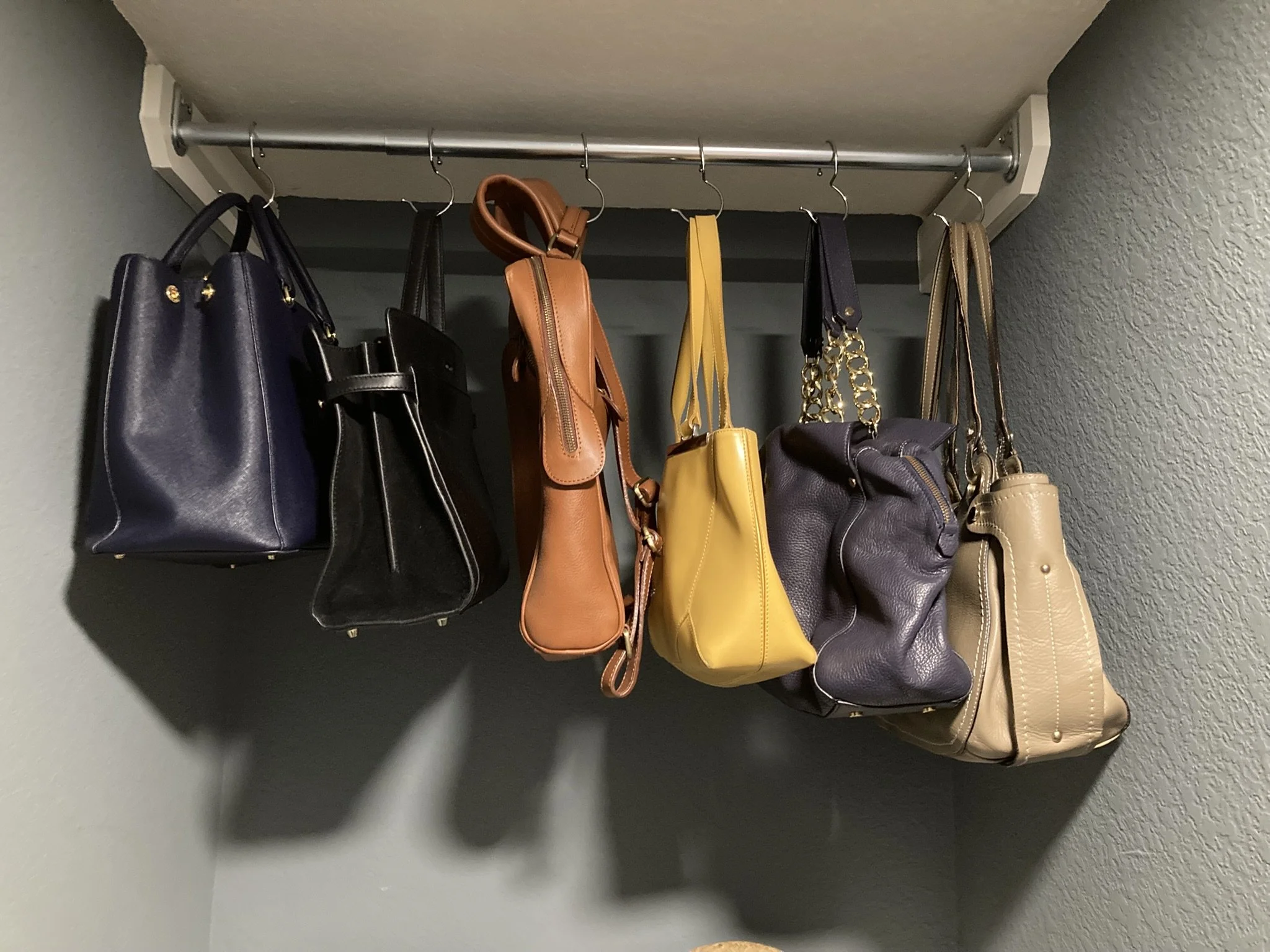 an organized clothes closet