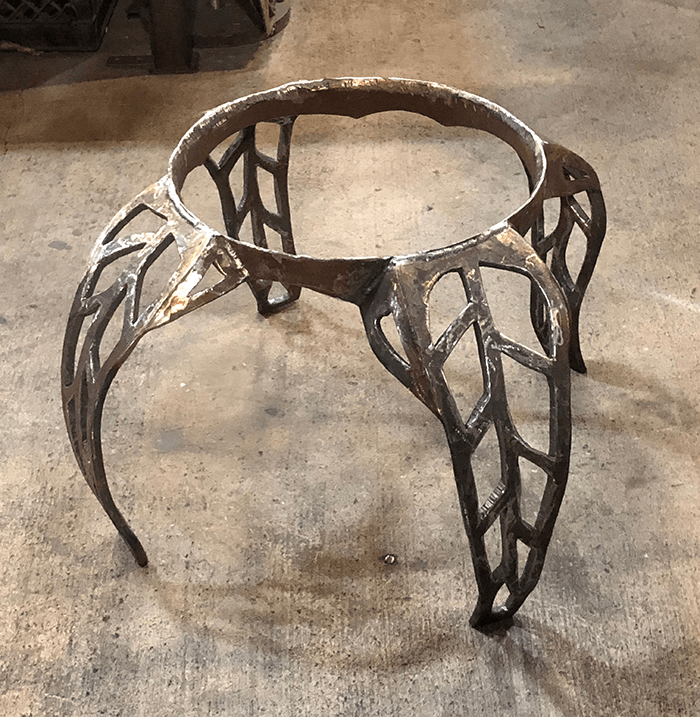 Minx's fireplace base