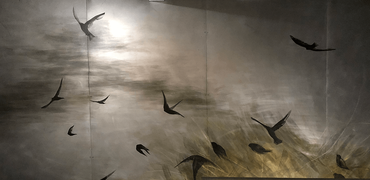 Flock Wall near completion