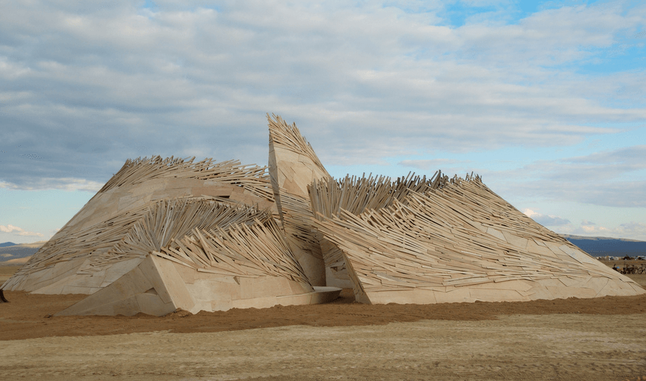 Temple of Flux at Burning Man. photo: James Addison 2010