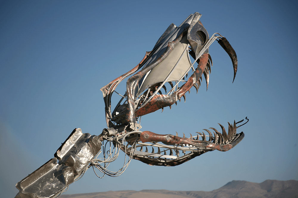 Serpent Mother head. photo: Jess Hobbs 2006