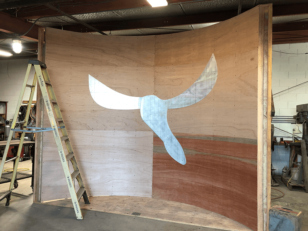 Firebird start: Bracket system, temporary wall