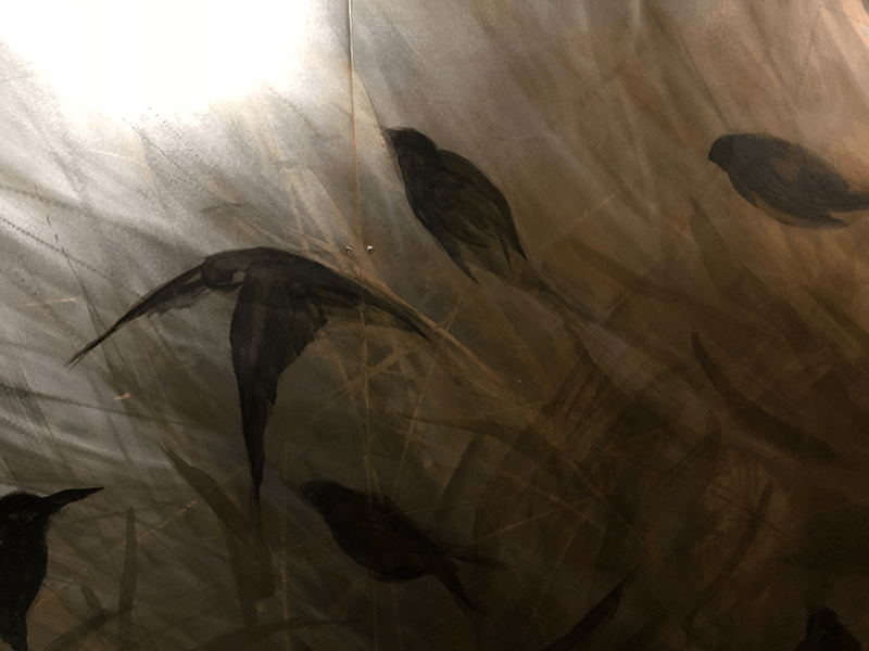 Flock Wall detail, 2019