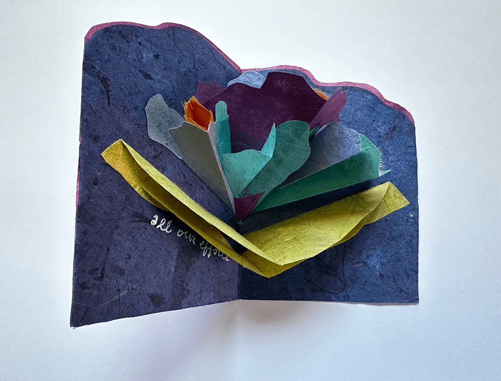 All Our Efforts inside: popup collage.