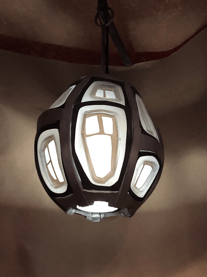 Lower lantern model illuminated (R. Anders 2018)