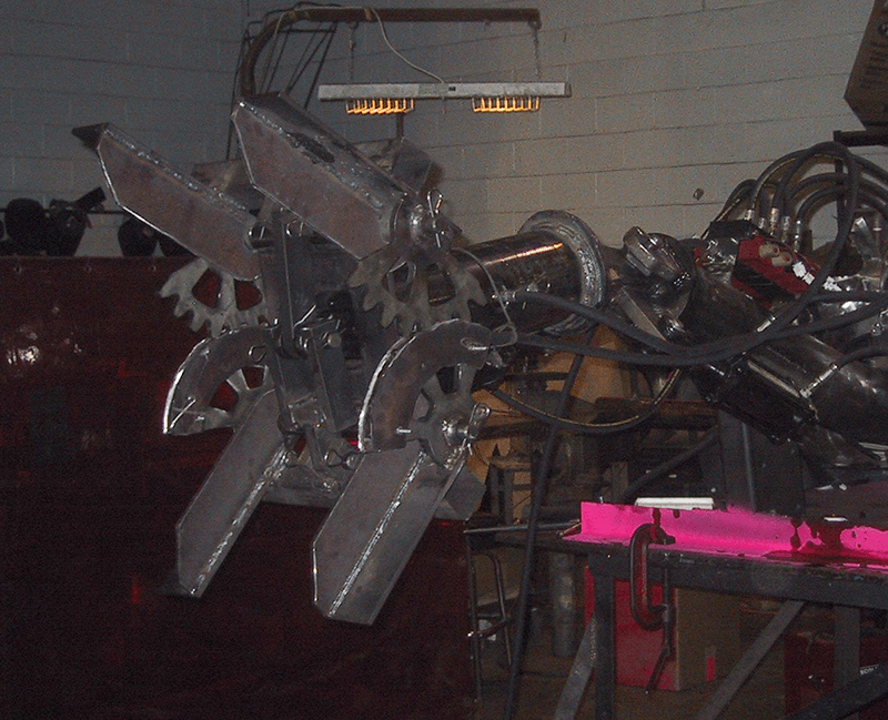 Jaws and neck mechanisms. photo: Yasmin Mawaz-Khan 2006