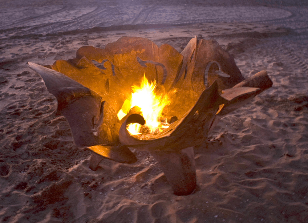 Fire Bloom 2 on Ocean Beach. photo: Yasmin Mawaz-Khan 2007