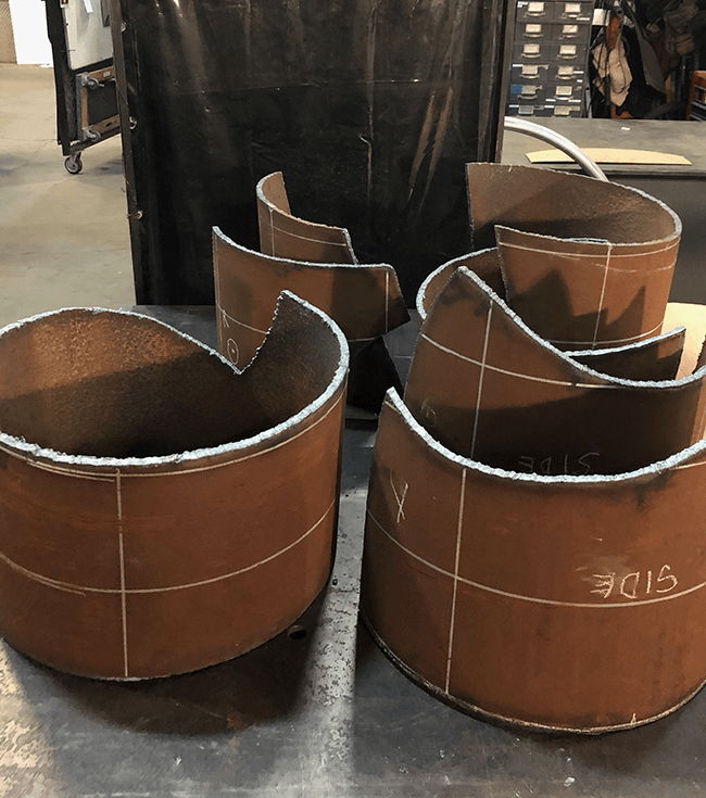 Scaled-up structural parts