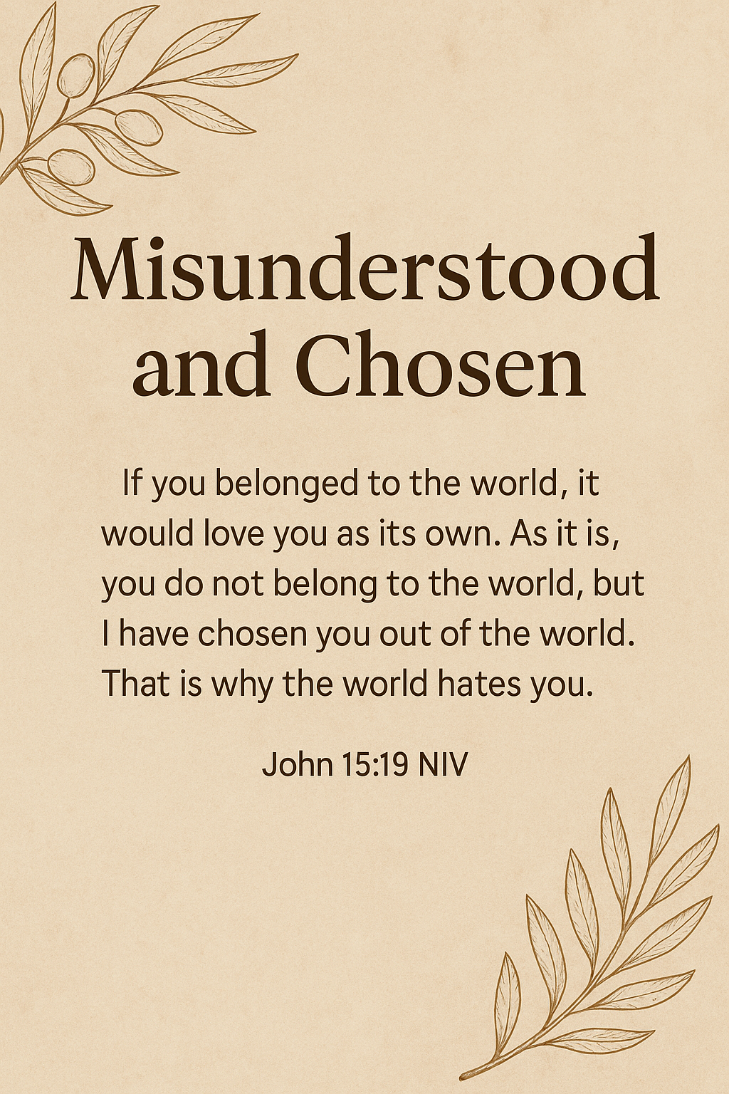 Bible Study Guide: Misunderstood and Chosen