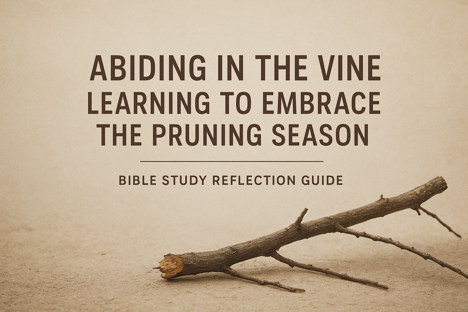 Abiding in the Vine: Learning to Embrace the Pruning Season