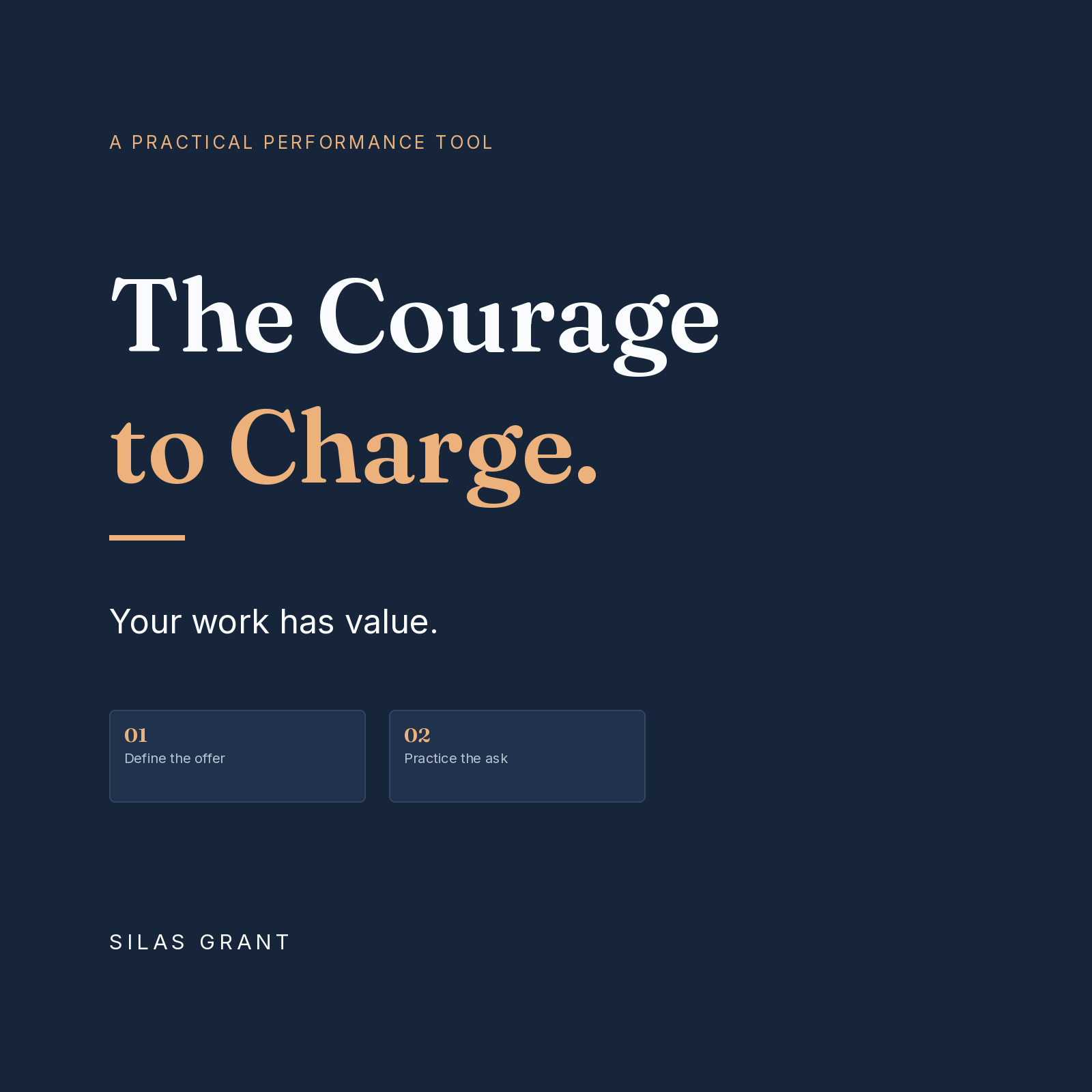 The Courage to Charge