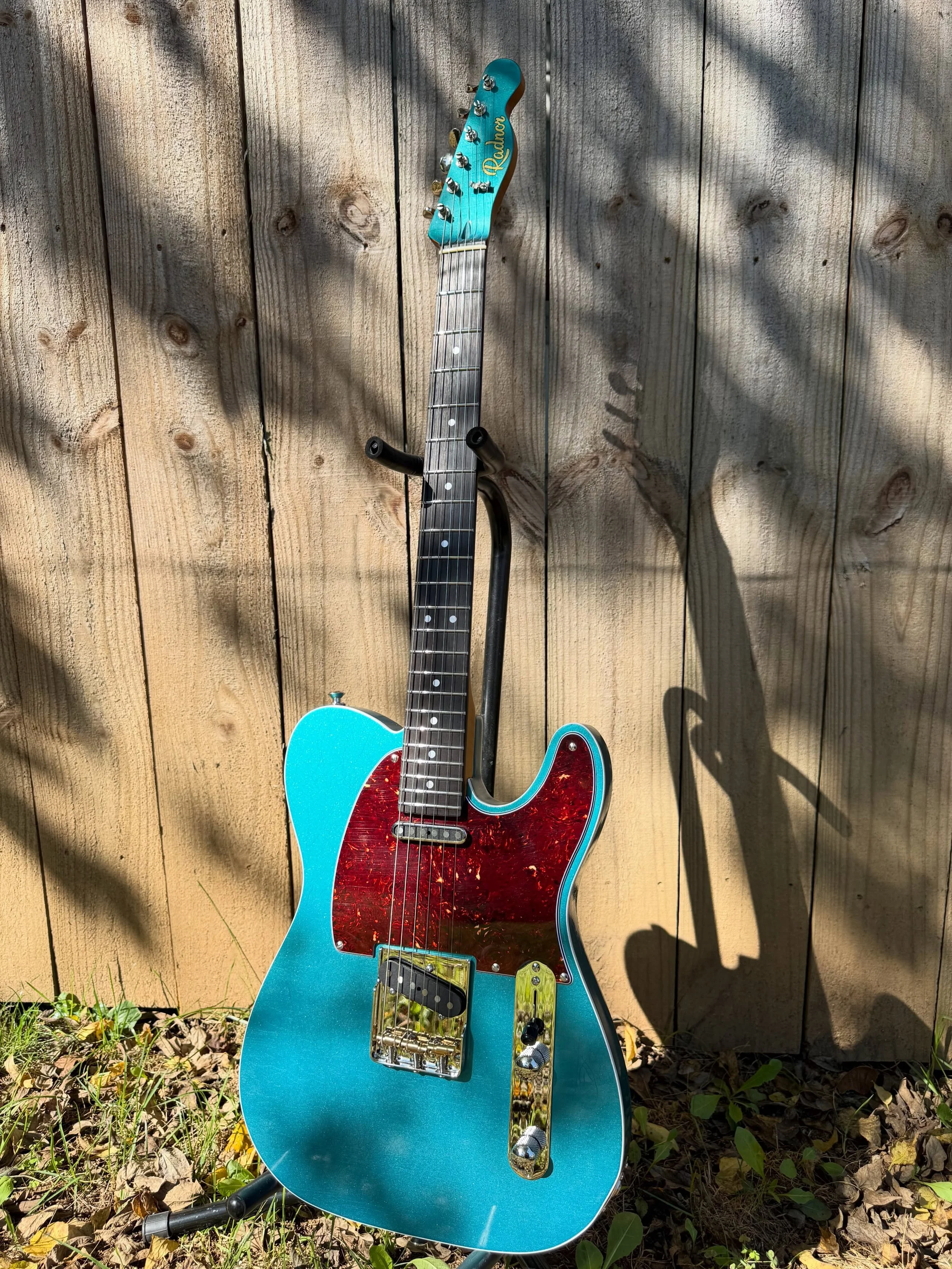 And another one. 2 piece mahogany body, Radnor Guitars Stone Age pickup set, wound in house by myself. Roasted flame maple neck, rosewood fingerboard with a 10&rdquo; radius, @advanced_music_products bridge, compensated brass saddles, and control cav