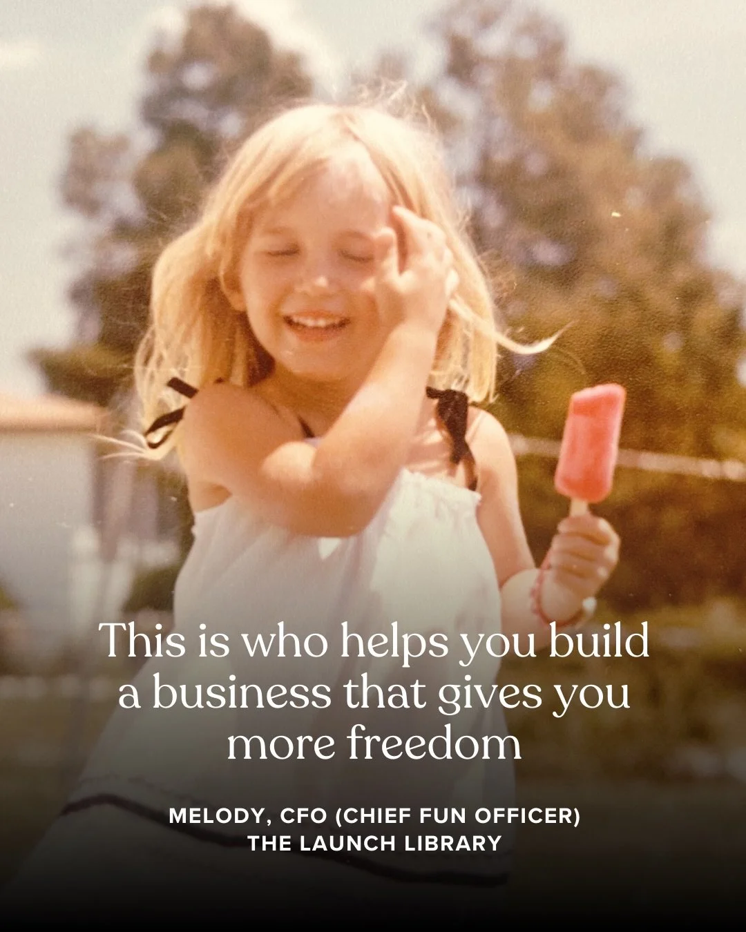 I feel like I&rsquo;ve kind of always been this way.

The little girl who just wanted to have fun.
The one who liked setting things up.
The one who wanted things to work.

That&rsquo;s basically what I do now.

I help women build digital products.
I 