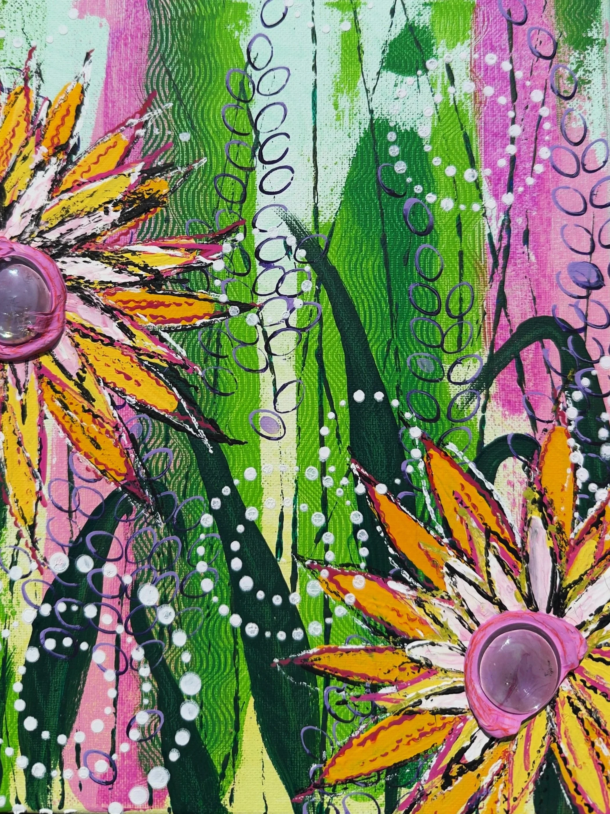Shine On. 9x12 mixed media on canvas