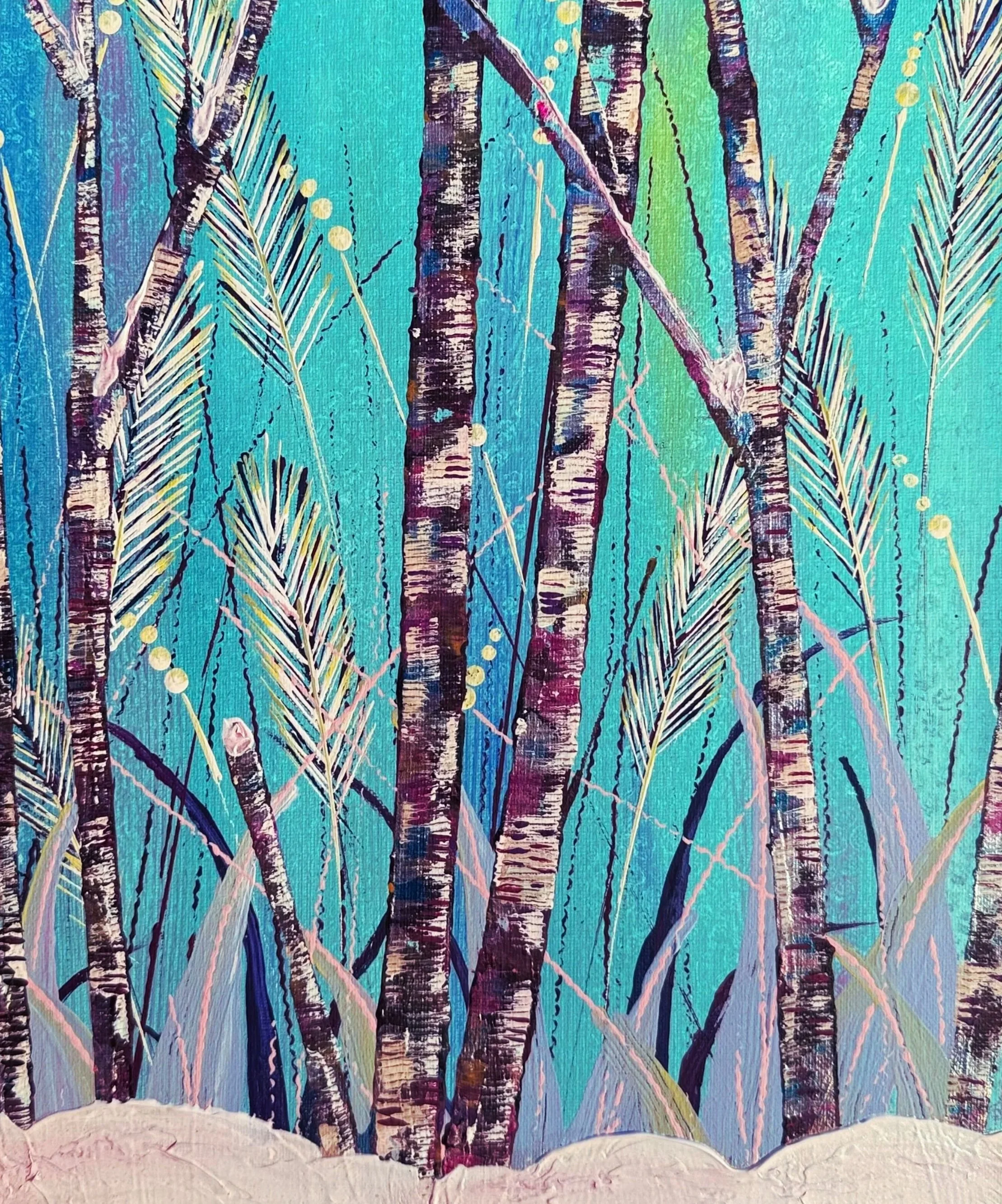 SOLD! Frosted In Icing
11x14 mixed media on canvas