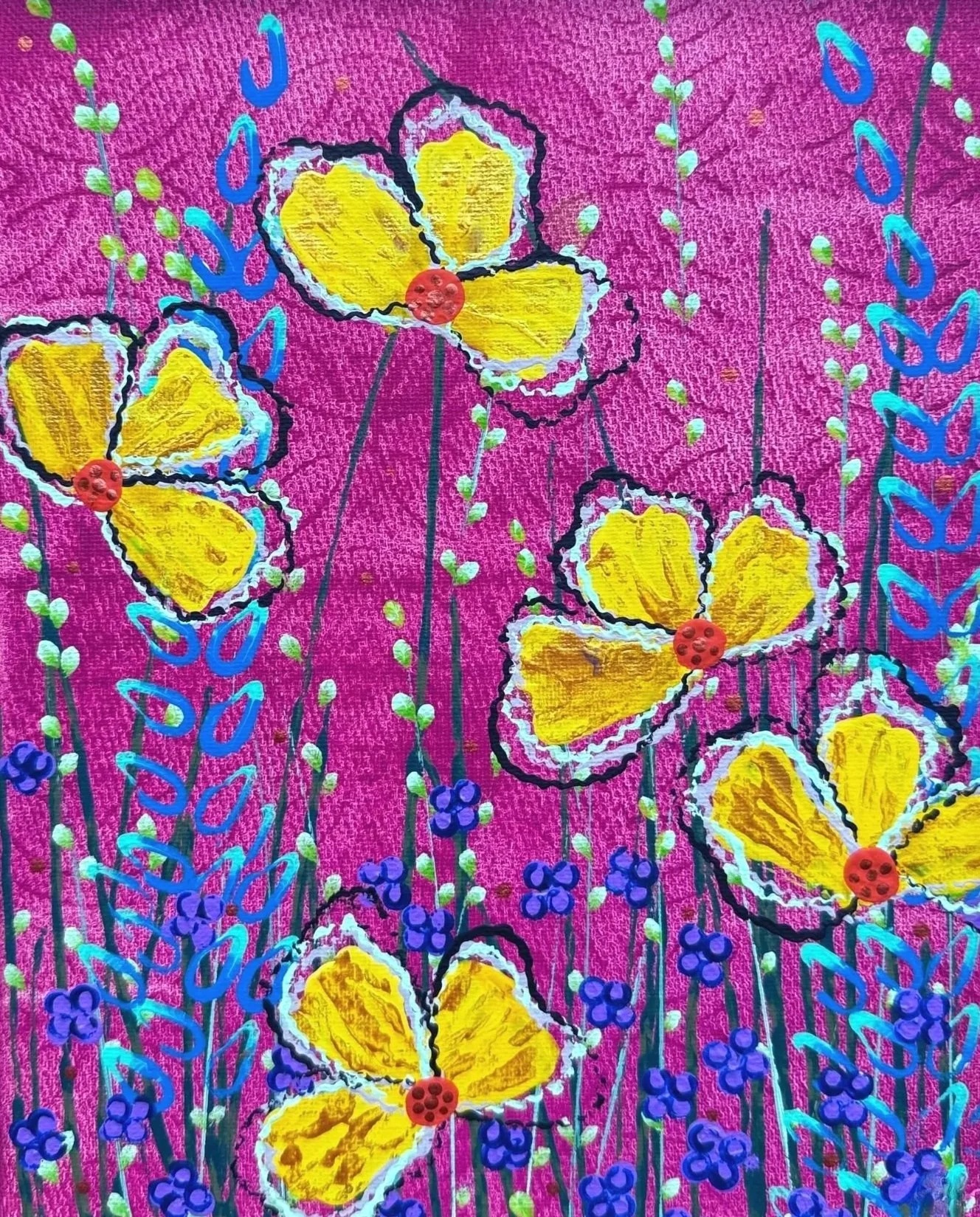 SOLD! Yellow Fellows
8x10 acrylic on canvas