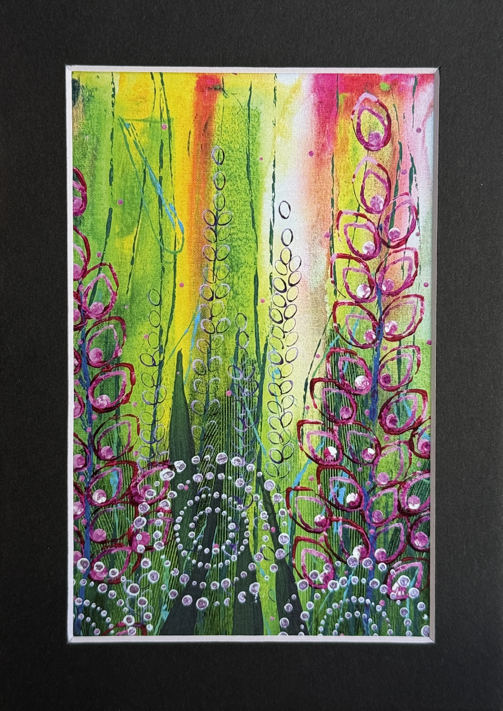 Bloop Bloop Flower Goop 5x7 Matted Print