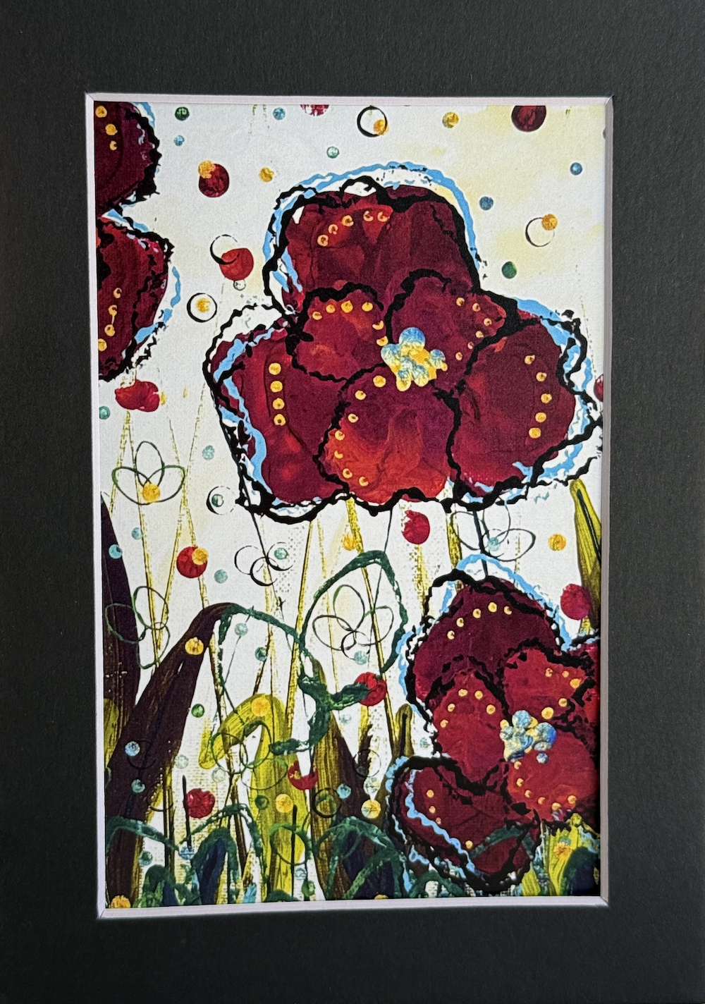 Popp Of Redd 5x7 Matted Print