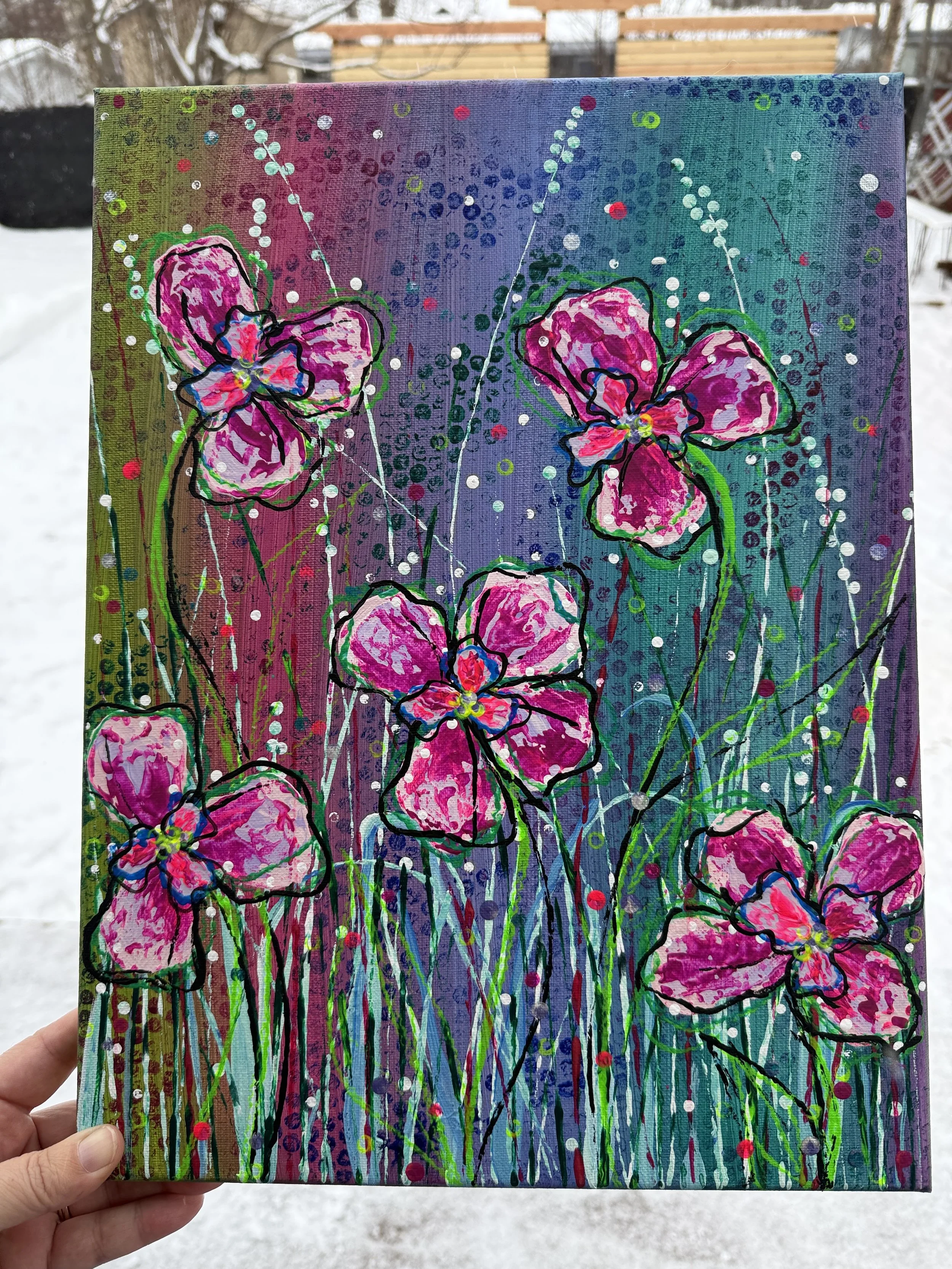 Rainbow Poppies+Sara Allen