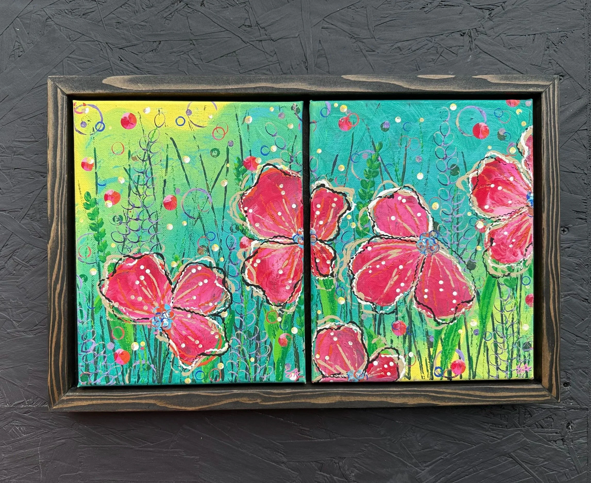 Poppy Woppy Diptych