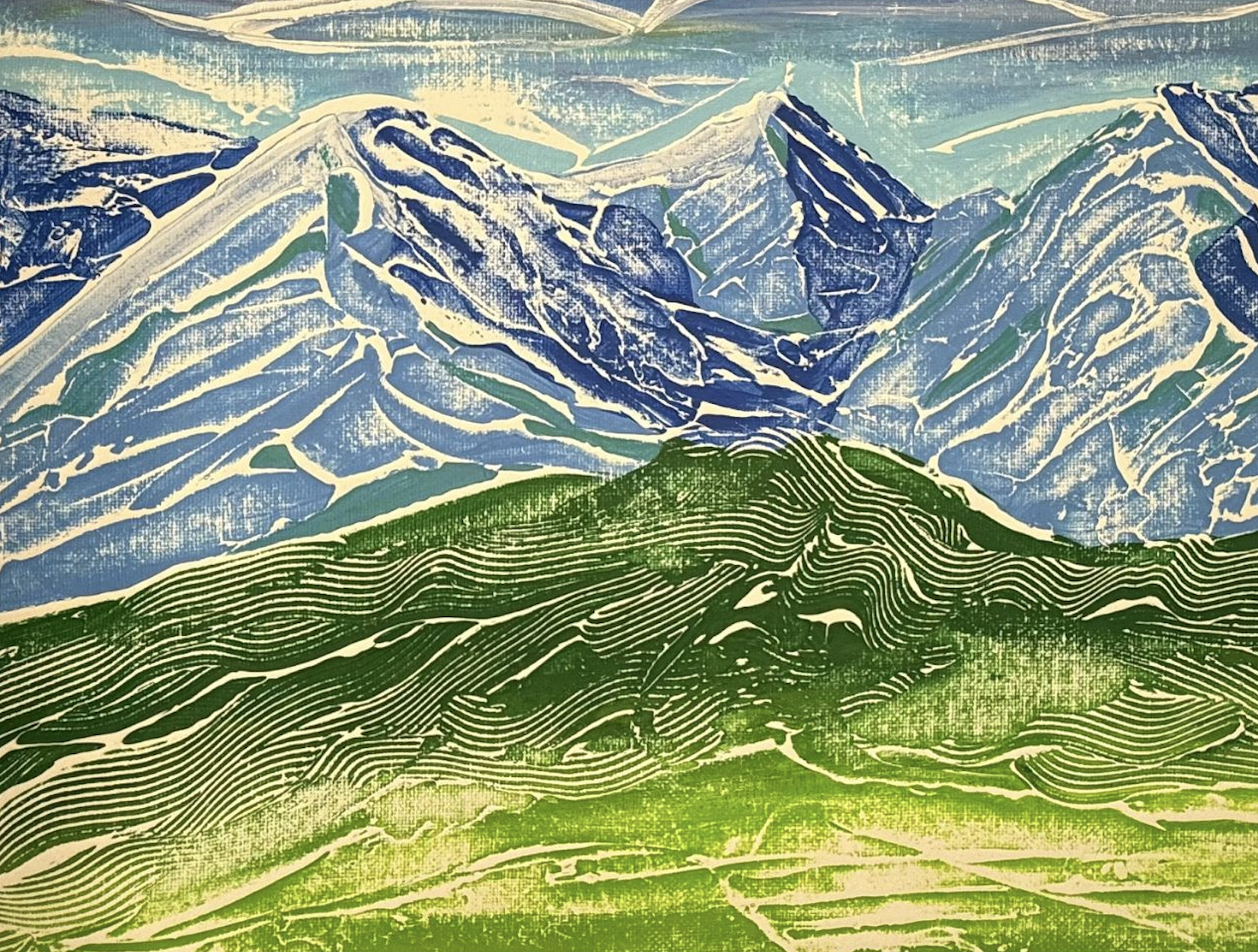 Glacier Scraping By 8x10 Art Print