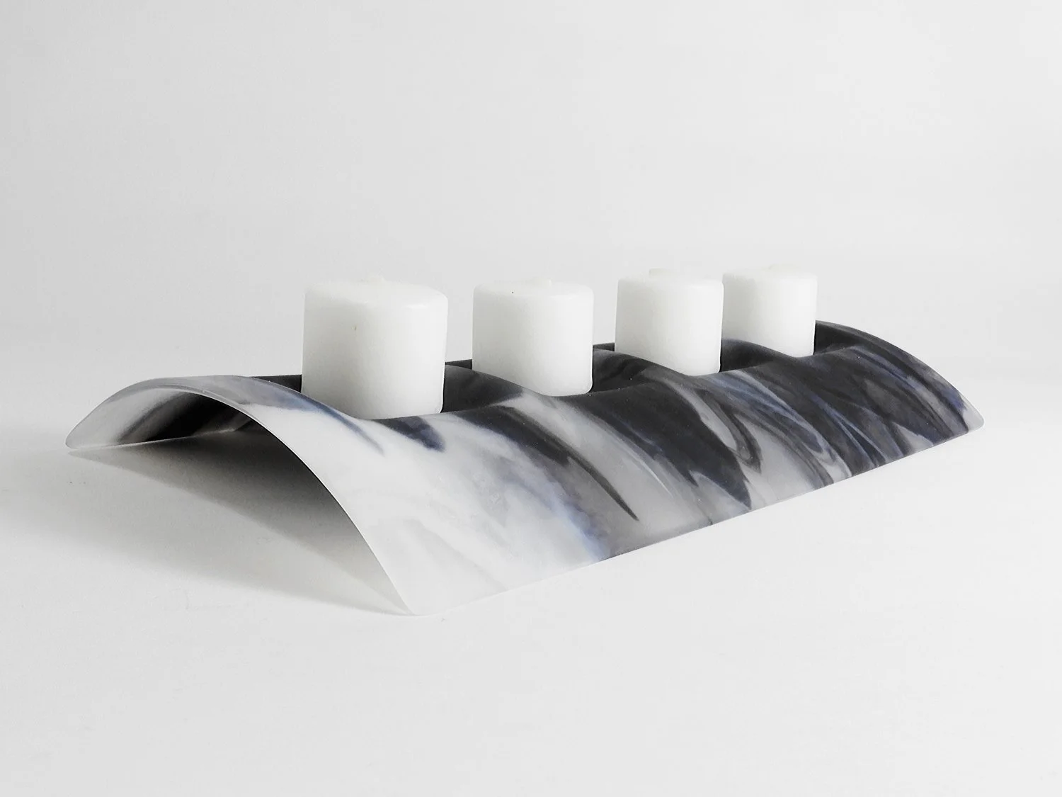 Long Black and White Candle Bridge