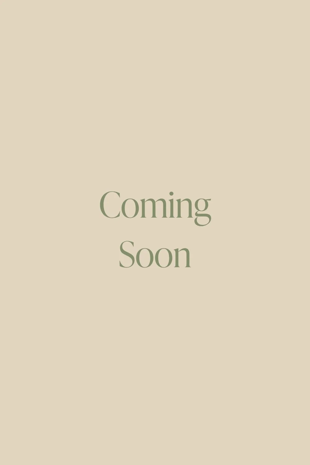 Coming Soon announcement