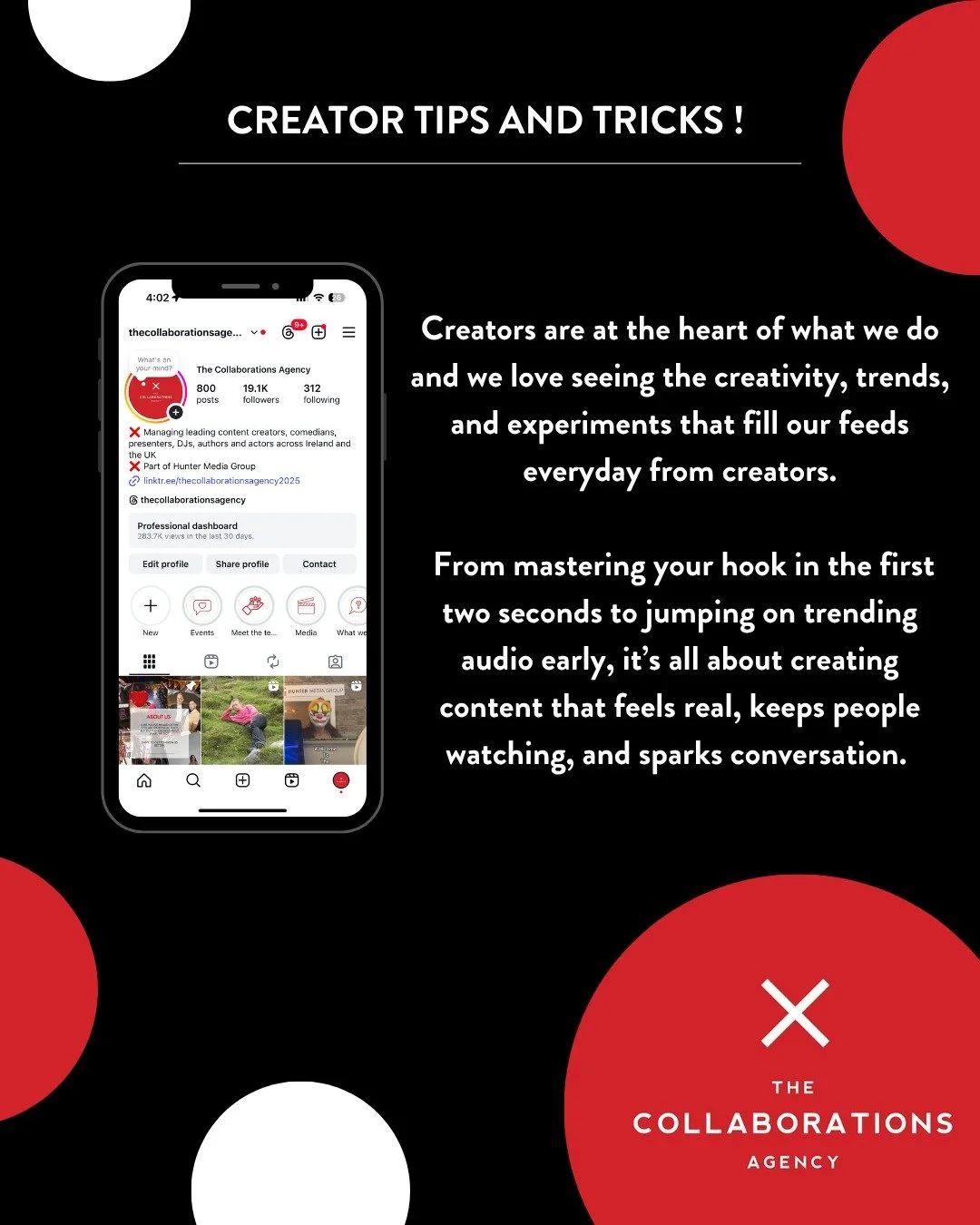 Creators are at the forefront of what we do, so we feel it is important to share our tips and tricks to help creators to continue producing content that is authentic to themselves and their audience 💫 📹 

#creatortips