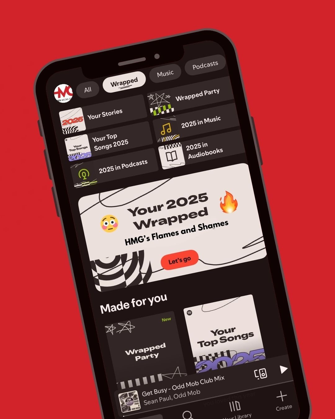 The eagerly anticipated Spotify Wrapped is here 🎁 

The HMG team share their Flames &amp; Shames from their own Spotify wrapped! 🎵

#spotifywrapped
