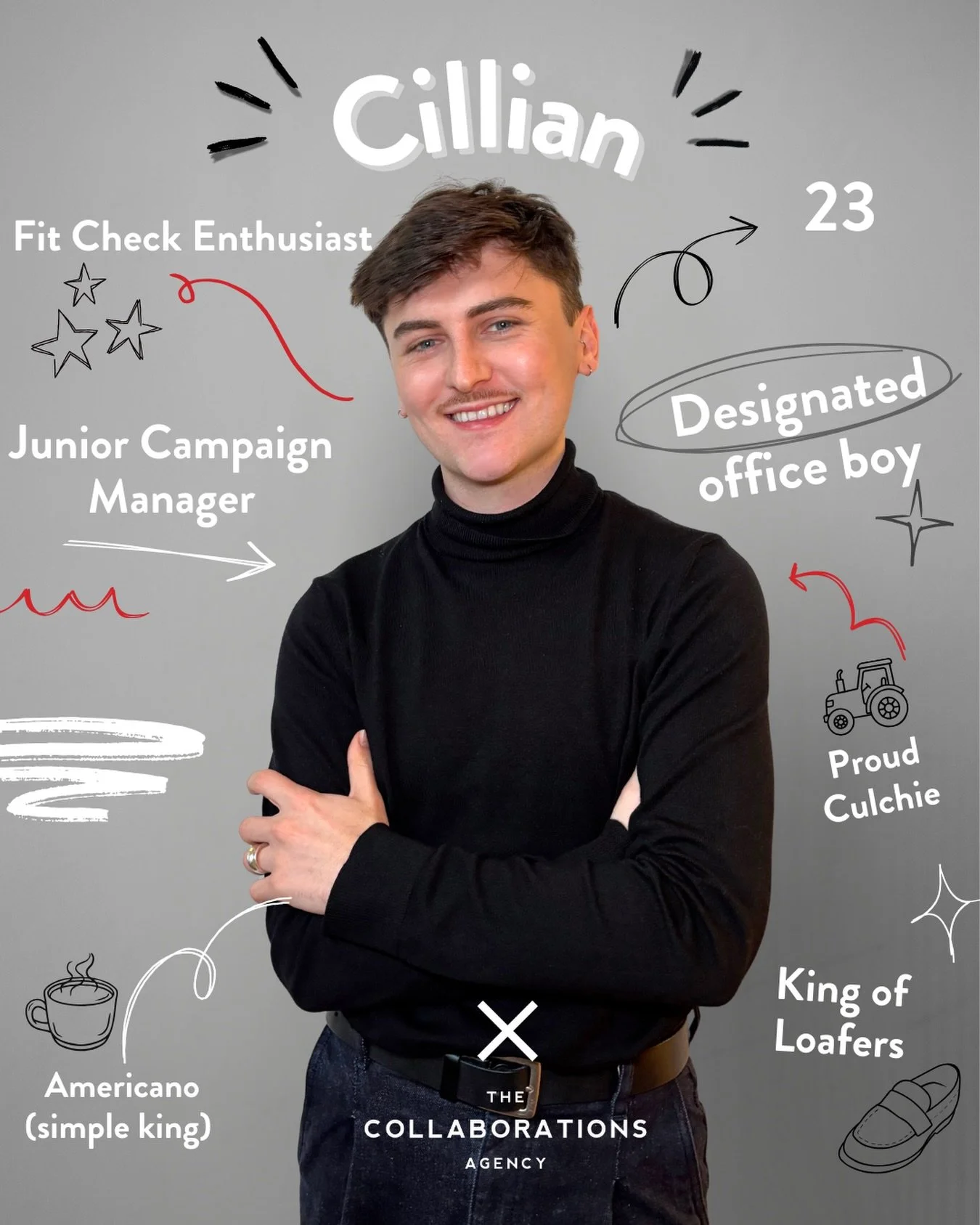 Meet Cillian James Murphy, our newest Junior Campaign Manager.
Cillian is the connector between top talent and standout brands. With a background in digital communications, plus hands-on experience in events management and publishing, he brings a sha