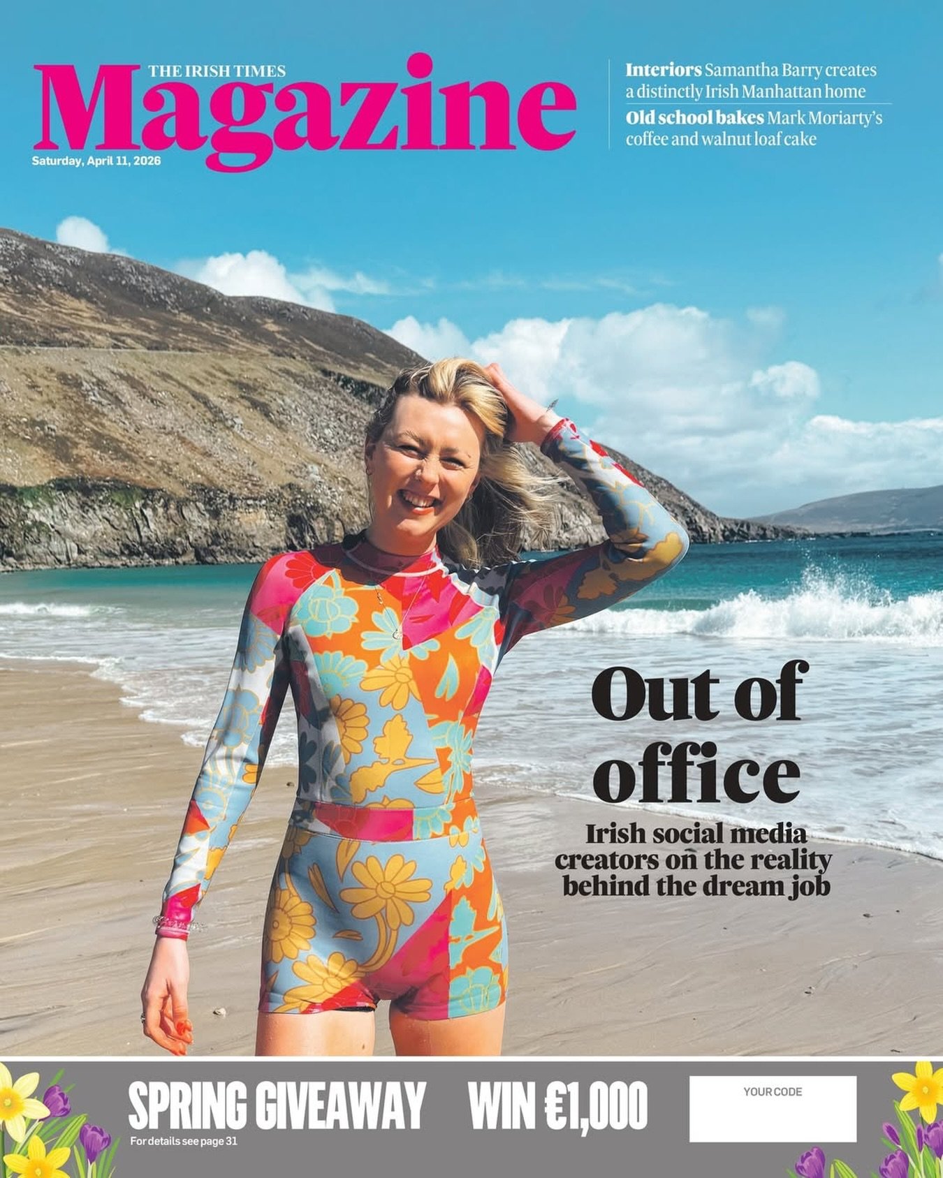 From the feed to the front cover!

@eadaoinfitzmaurice for @irishtimesmagazine last week, talking about the highs, the hustle, and the reality behind being a travel content creator!🌍