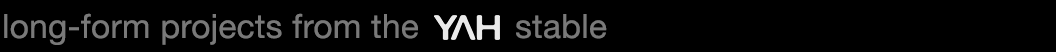 Partial text mentioning long-term projects from the YAH stable.