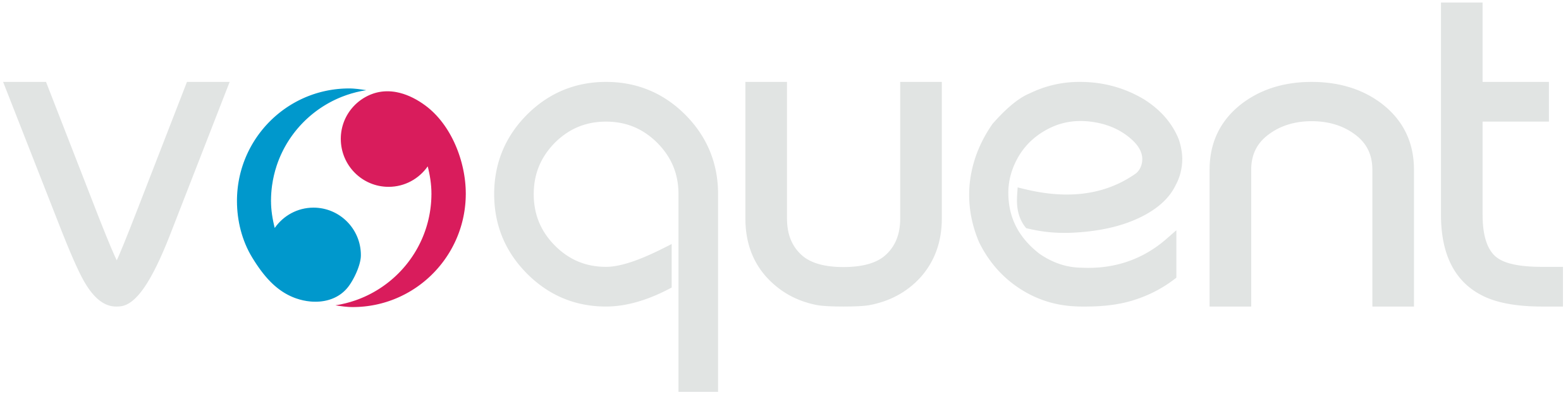 VoYouret logo in gray, with a stylized 'V' and 'Y' in blue and pink.