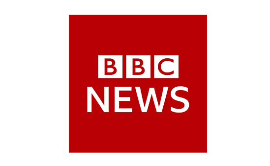 BBC News logo with red background and white text.