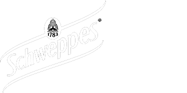 Schweppes logo on a black background