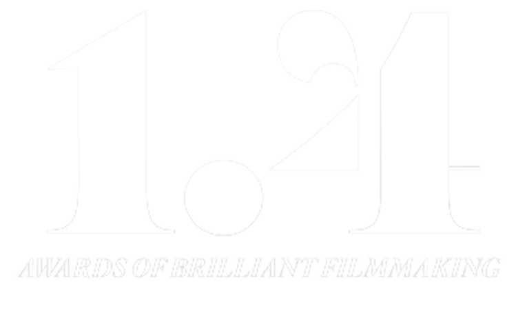 Logo with a large white number 1 and text below that says 'Awards of Trilliant Filmmaking' in light-colored font.