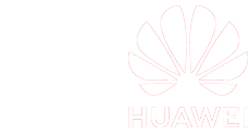 Huawei logo with a stylized flower and the brand name beneath