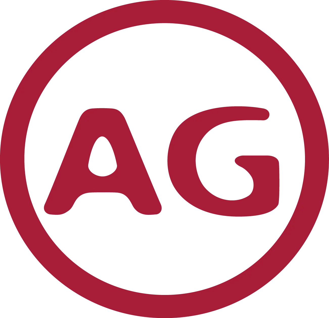 A red circle with the abbreviation "A G" inside, commonly associated with the Anti-G suit used in aviation or space travel.