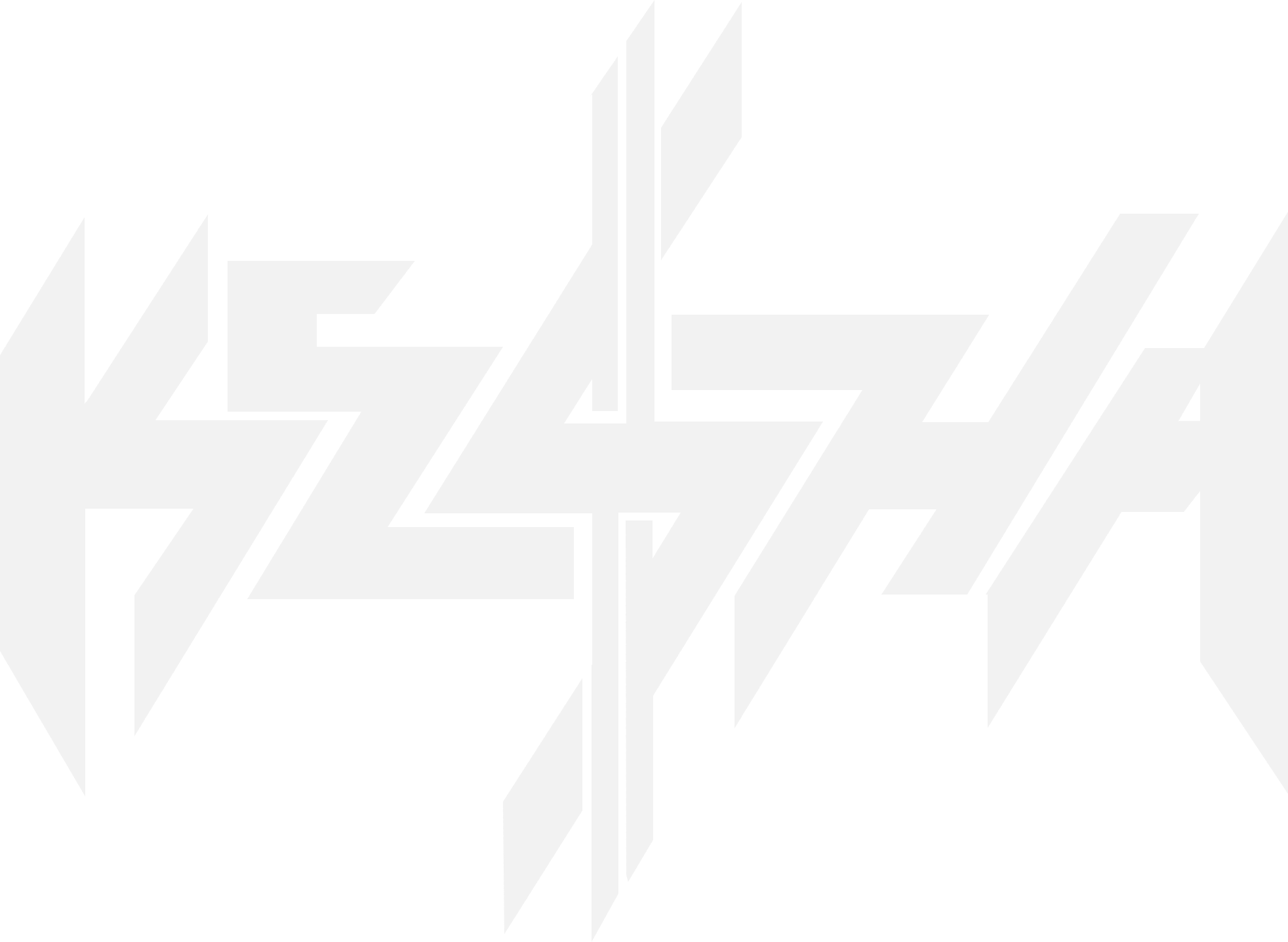 Stylized black and white logo of the band Metallica with angular, fragmented text design.