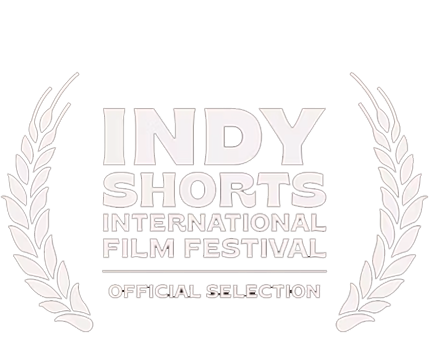 Logo for Indy Shorts International Film Festival with laurel branches.