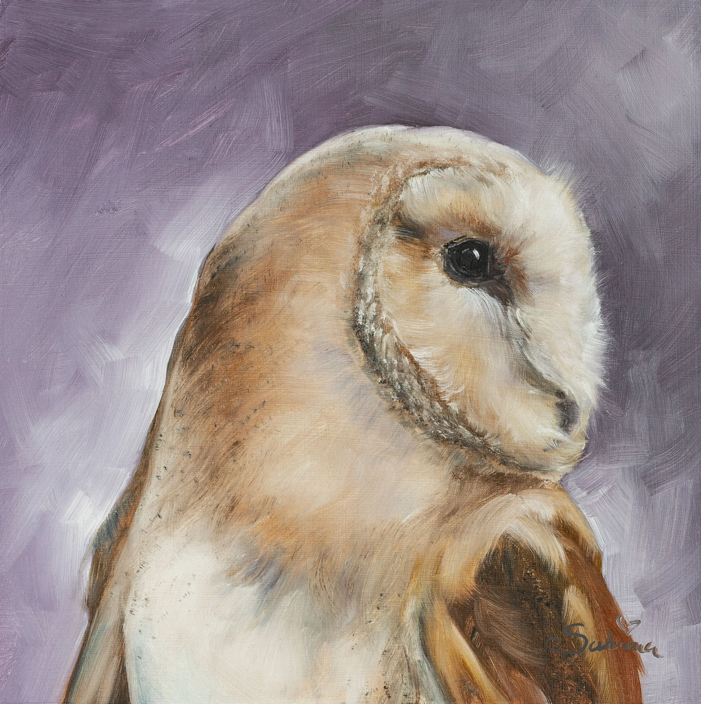 Barn Owl in Purple.jpg