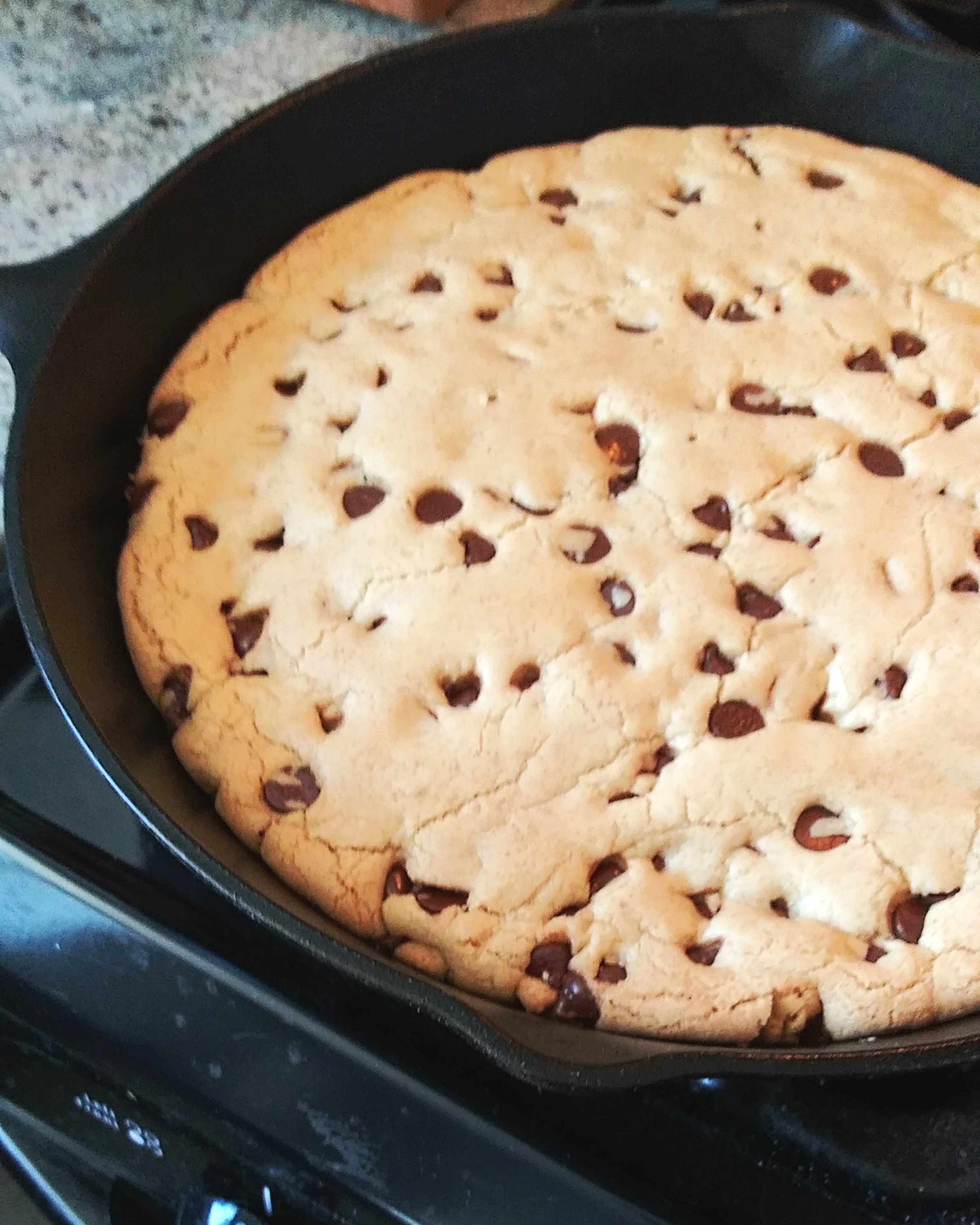 Large Chocolate Chip Skillet Cookie