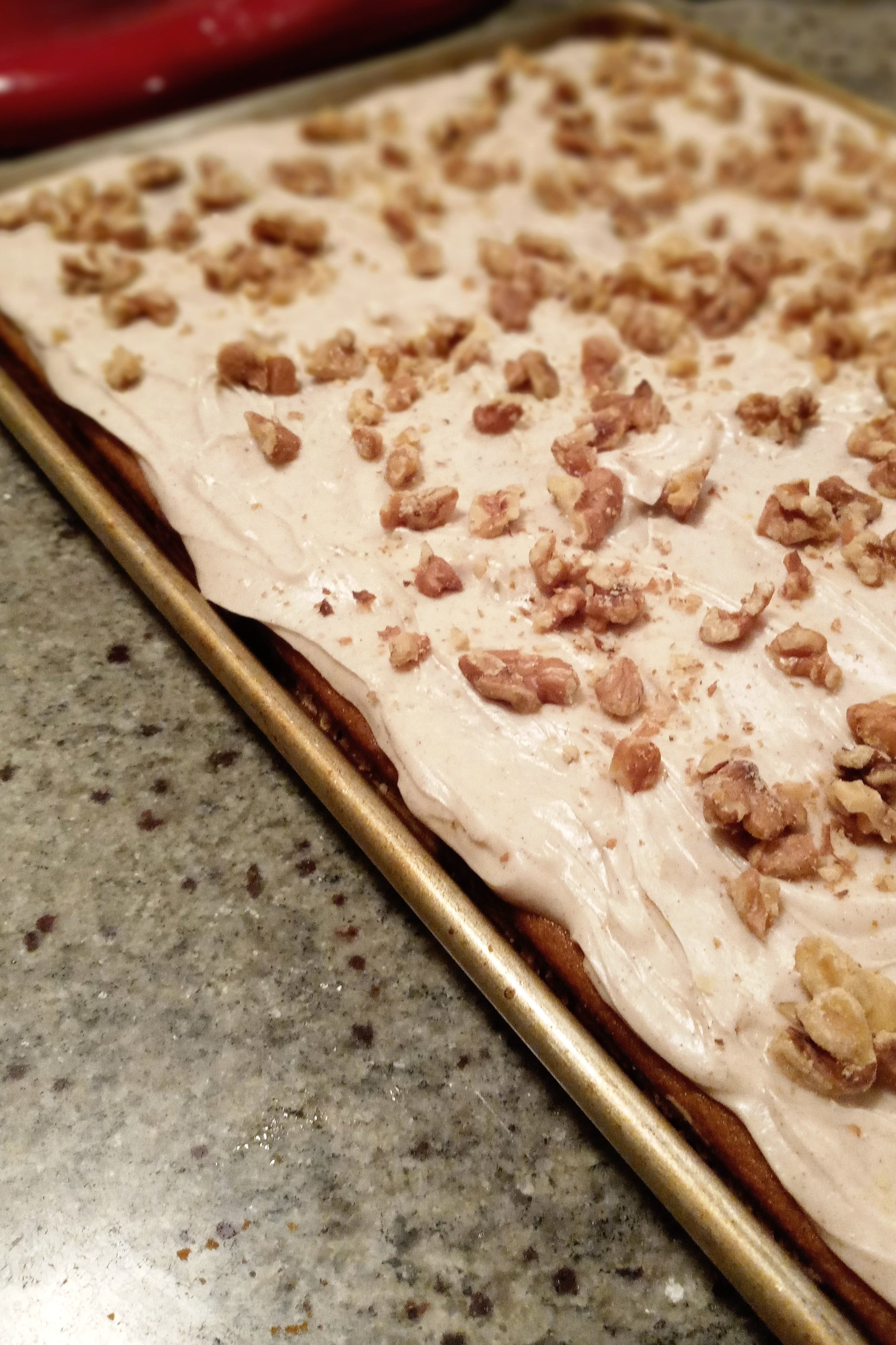 Maple Apple Sheet Cake